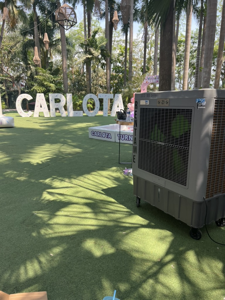 Ventilador Fresh Flow en celebración infantil